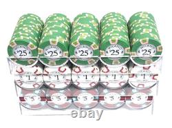 BIG SALE Milano 9g Clay Poker Chips 300 Count Set Milano Dealer Button