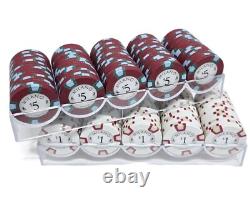 BIG SALE Milano 9g Clay Poker Chips 300 Count Set Milano Dealer Button
