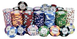 BIG SALE Milano 9g Clay Poker Chips 300 Count Set Milano Dealer Button