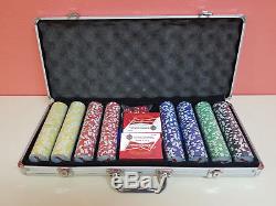 BUDWEISER 500ct Hold'Em /Poker, Card & Chip Set. FACTORY SEALED CHIPS AND CARDS