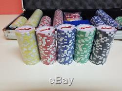 BUDWEISER 500ct Hold'Em /Poker, Card & Chip Set. FACTORY SEALED CHIPS AND CARDS