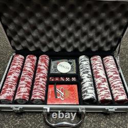 BUDWEISER POKER SET in Padded Aluminum Case-Marked Poker Chips & Playing Cards