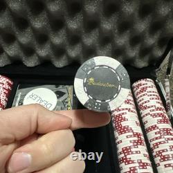 BUDWEISER POKER SET in Padded Aluminum Case-Marked Poker Chips & Playing Cards