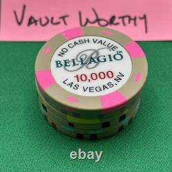 Bellagio Resort Casino Las Vegas NV Set of 6 Tournament Poker Chips 5-10000