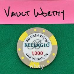 Bellagio Resort Casino Las Vegas NV Set of 6 Tournament Poker Chips 5-10000