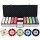 Best Poker Set / Features Great Sound And Feel Of Clay Chip With Metal Insert