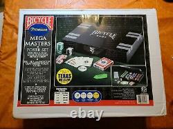 Bicycle Poker Chips Set Mega Masters 500 11.5g Sealed Super Rare