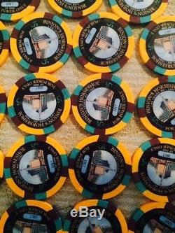 Binion's Horseshoe Poker Hall Of Fame Members $5.00 Chip Set & Popwell 1995