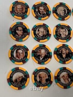 Binion's Horseshoe Poker Hall Of Fame Uncirculated Set Of 24 $5 Chips