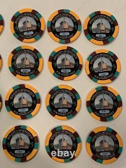 Binion's Horseshoe Poker Hall Of Fame Uncirculated Set Of 24 $5 Chips