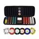 Black Series 500 Poker Chip Set Casino-Grade 14g Clay Poker Chips, Texas Ho