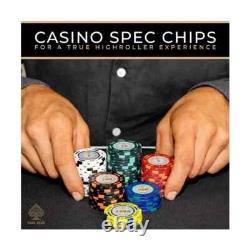 Black Series 500 Poker Chip Set Casino-Grade 14g Clay Poker Chips, Texas Ho