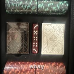 Black Series 500 Poker Chip Set Casino-Grade 14g Clay Poker Chips, Texas Ho
