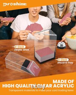 Blackjack Set Casino Set Blackjack Game Combo Set Card Shuffler, 300Pcs Poker C