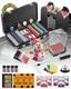 Blackjack Set Casino Set Blackjack Game Combo Set Card Shuffler, 300pcs Poke