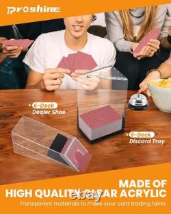 Blackjack Set Casino Set Blackjack Game Combo Set Card Shuffler, 300pcs Poke