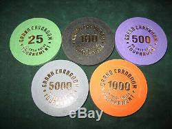 Blue Chip Company (BCC) Flame Mold Hot-Stamp Tournament Poker Chip Set NEW