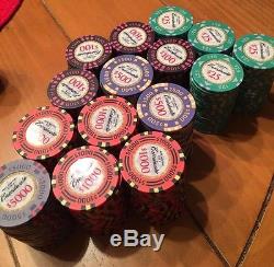 Boardwalk Poker Chips (300 pc tournament set) with Borgata plastic cards