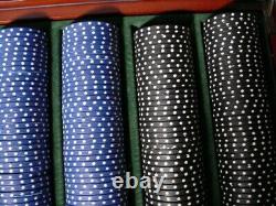 Bombay Company Large 499 Poker Chip Set in Wood Box 2004