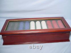 Bombay Company Large 499 Poker Chip Set in Wood Box 2004