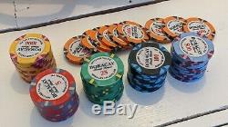 Boracay Ceramic Poker Chips Set 300 chips, wooden case, cards and accessories