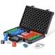 Boyzhood Poker Chips, 400PCS 14 Gram Clay Poker Chip Set with Deluxe Travel Ca
