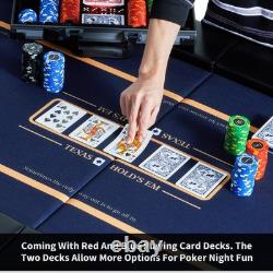 Boyzhood Poker Chips, 400PCS 14 Gram Clay Poker Chip Set with Deluxe Travel Ca