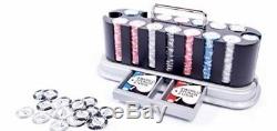 Brand New Sealed World Poker Tour Oval Spinning Carousel 500 Chip Rack Set Cards