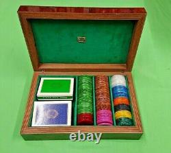 Briar Root Case Poker Chip Set by Dal Negro