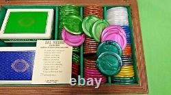Briar Root Case Poker Chip Set by Dal Negro