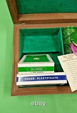 Briar Root Case Poker Chip Set by Dal Negro