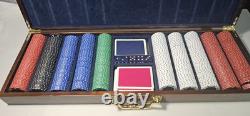 Brooks Brothers Poker Chip Set With Dice Rare! Heavy