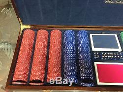 Brooks Brothers Poker Chip Set in Wooden Case