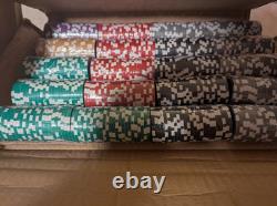 Brybelly 1000 Poker Chips Set 14g Heavyweight with Acrylic Case & 10 Trays