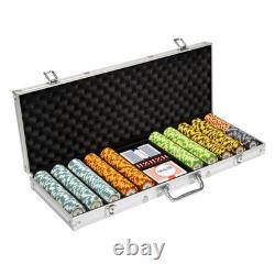 Brybelly 14 Gram 500 Count Poker Set Monte Carlo 14G Clay Composite Chips