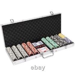Brybelly 500-Count Eclipse Poker Chip Set & Padded 24 x 11 x 4, Mixed