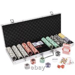 Brybelly 500-Count Eclipse Poker Chip Set & Padded 24 x 11 x 4, Mixed