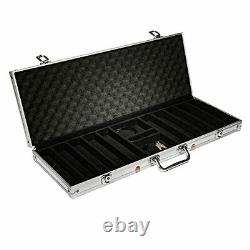 Brybelly 500 Count Eclipse Poker Chip Set Padded Aluminum Case Heavyweigh