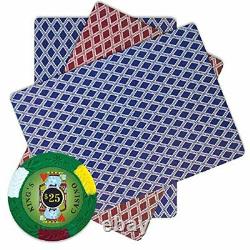 Brybelly 500 Count Kings Casino Poker Set 14 Gram Clay Composite Chips with