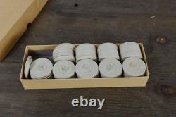 Bud Jones Casino Chips Set Las Vegas Vintage Gray Poker Chips in Box Complete