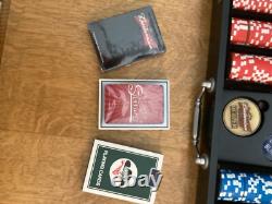 Budweiser Beer World Poker Tour Multicolor Poker Chip Set With Heavy Black Case