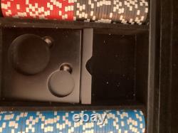 Budweiser Beer World Poker Tour Multicolor Poker Chip Set With Heavy Black Case