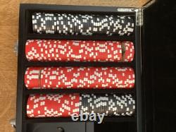 Budweiser Beer World Poker Tour Multicolor Poker Chip Set With Heavy Black Case