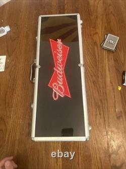 Budweiser Poker Set Aluminum Case Complete SEALED Set W Cards Chips NEW