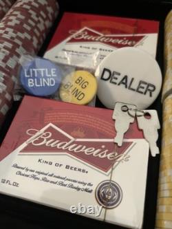 Budweiser poker chips Full set 400count Two decks, 400 Chips ALL Still Sealed
