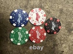 Budweiser poker chips Full set 500 count Two decks, 500 Chips ALL Still Sealed