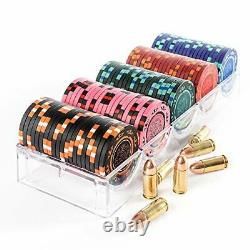 Bullets Playing Cards Designer Poker Case Corrado Deluxe Poker Set with 5