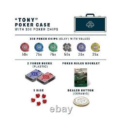 Bullets Playing Cards Designer Poker Case Tony Deluxe Poker Set with 300