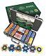 Bullets Playing Cards Poker case with 300 Ceramic 300 Poker Chips Richie