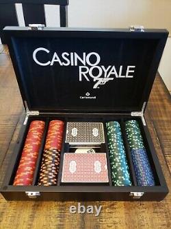 CASINO ROYALE JAMES BOND 007 200 CHIP POKER SET by CARTAMUNDI RARE